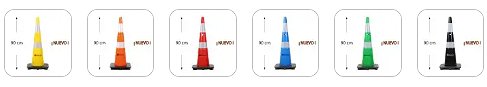 Conos viales 1200 SemiFlexible Conoflex 90 cm colores