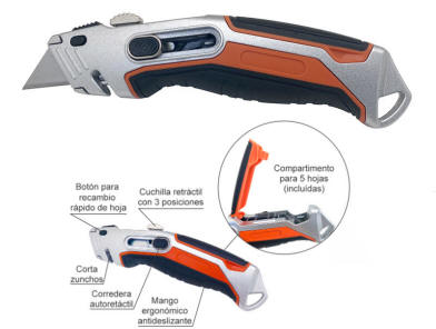 cutter hoja retractil s6