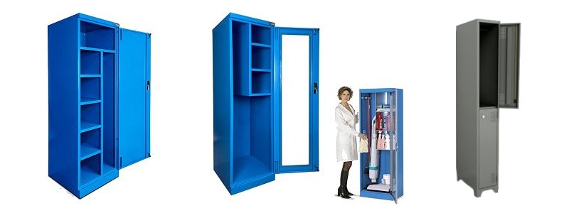 Armarios metálicos para elementos de limpieza