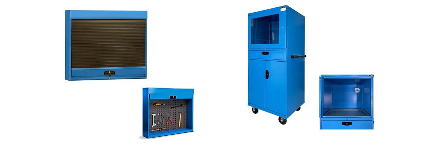 Armario persiana y armari porta PC metalicos