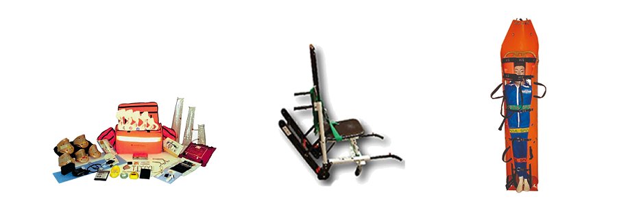 Set de trauma Siila de vacuación Camillla espacios confinados