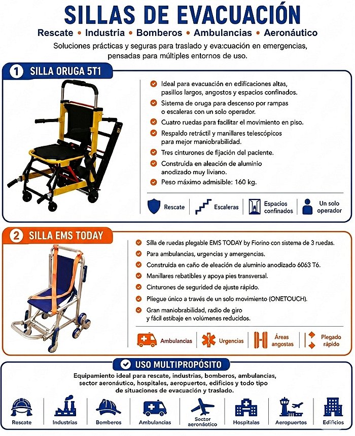 Sillas de evacuacion