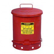 Tanques 9500 53 lt desechos aceitosos Justrite - Apertura a pedal - 53 litros - Color rojo