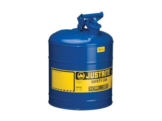 Bidones para inflamables Justrite metálicos Tipo I - Color azul para Querosén
