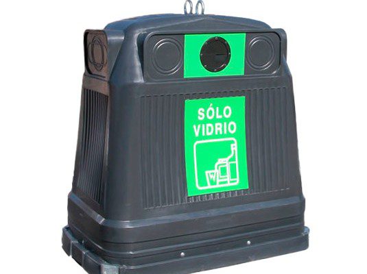 Contenedores para residuos tipo iglú rectangular