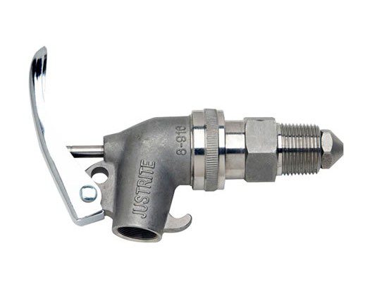 Grifos de seguridad Justrite 08916 - 3/4 pulgada de acero inoxidable ajustable