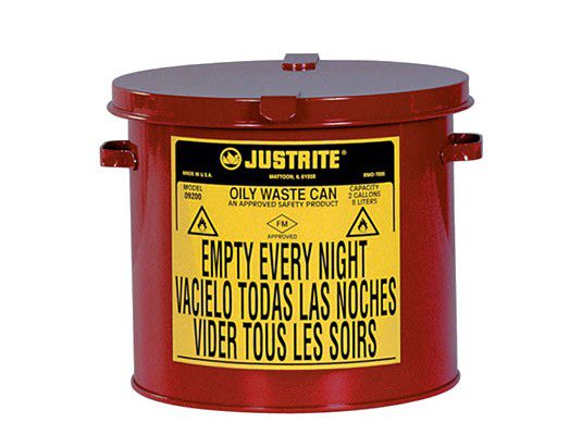 Tanques para desechos aceitosos Justrite 9710 - Sobremesada - 8 litros