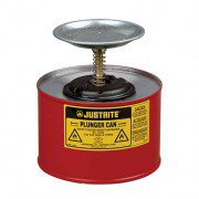 Humectadores 10208 2 lt de seguridad con pistón Justrite - 2 litro - Color rojo