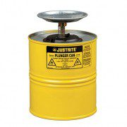 Humectadores 10318 4 lt de seguridad con pistón Justrite - Color amarillo