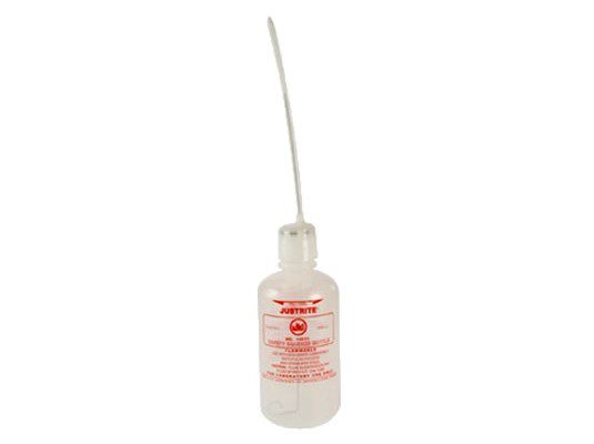 Botellas dispensadoras Justrite 14011 - Con cierre automático y tubo dispensador flexible - 1 litro