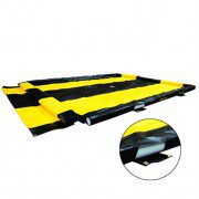 Piletas 28576 940 lts derrame para contención de derrames Justrite WashDown QuickBerm® - 3,05 x 3,35 x 0,10 mts - 940 litros