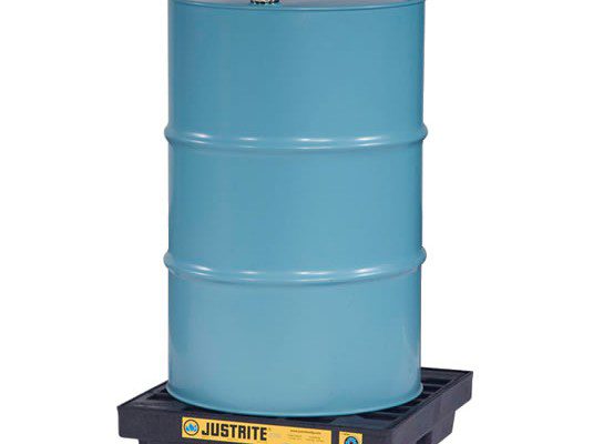 Centros de acumulación Justrite 28653 (Ex 28940) EcoPolyBlend™ para 1 tambor - Color negro