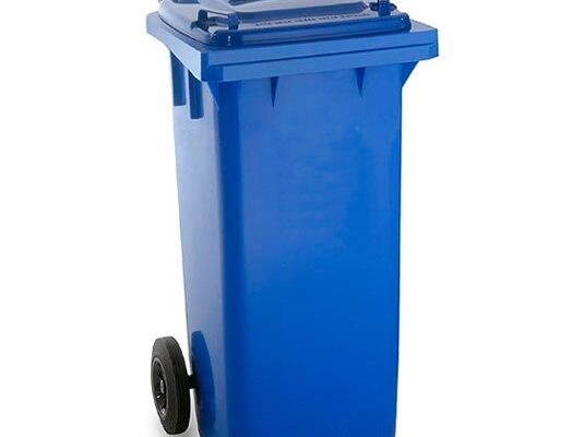 Contenedores para residuos plásticos de 120 litros con 2 ruedas