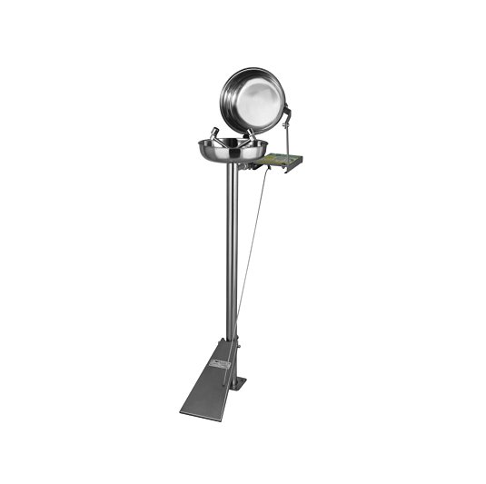 Lavaojos 6024 de acero inoxidable – Accionamiento pedal y palanca