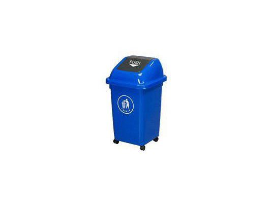 Papeleros tapa buzón con ruedas - Capacidad 50 litros