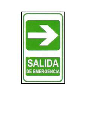 CARTELES SEÑALIZACION SALIDA DE EMERGENCIA (Derecha).