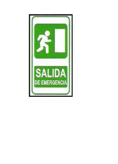 CARTELES SEÑALIZACION SALIDA DE EMERGENCIA (Izquierda)