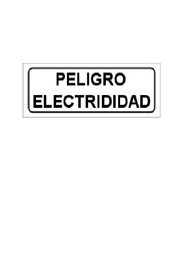 CARTELES AUTOADHESIVOS PELIGRO ELECTRICIDAD