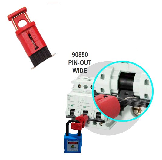 Bloqueadores eléctricos 90850 PIN-OUT WIDE
