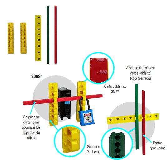 Kit Barras de Bloqueo eléctrico 90891