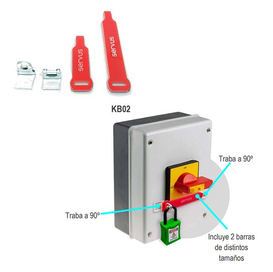 Kit de Bloqueo KB02 para llaves eléctricas con barras
