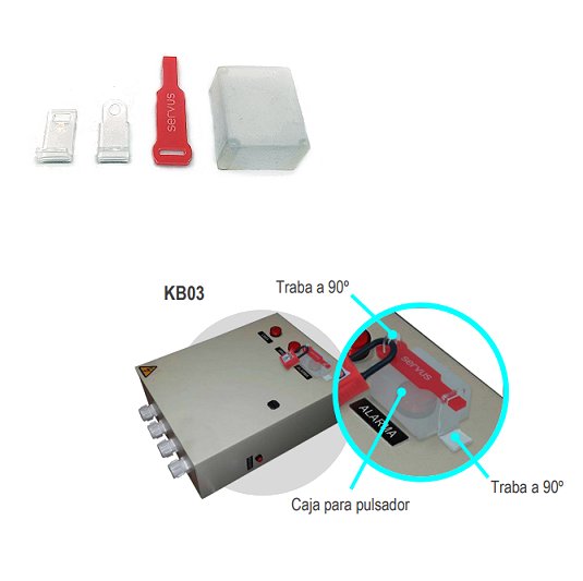 Kit de Bloqueo KB03 para llaves eléctricas de barras