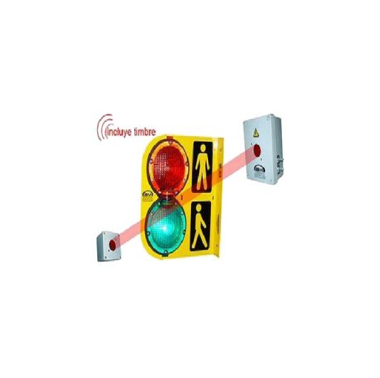 SEMAFOROS CON 4 LED 1W CON BARRERA INFRARROJA (35×40 cm)