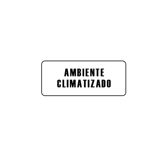 CARTELES AUTOADHESIVOS AMBIENTE CLIMATIZADO