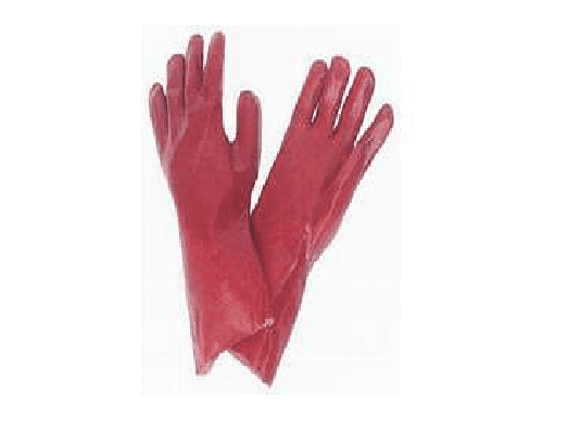 Guantes PVC con soporte
