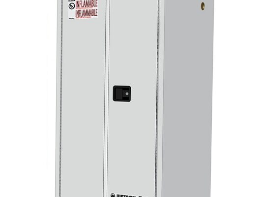 GABINETES 896025 60 Gal PA IGNIFUGOS JUSTRITE 60 Galones BLANCOS PUERTAS AUTOMATICAS