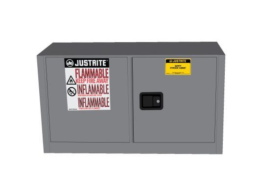 GABINETES IGNIFUGOS JUSTRITE 891723 PIGGYBACK - 17 GALONES - GRISES - PUERTAS AUTOMATICAS