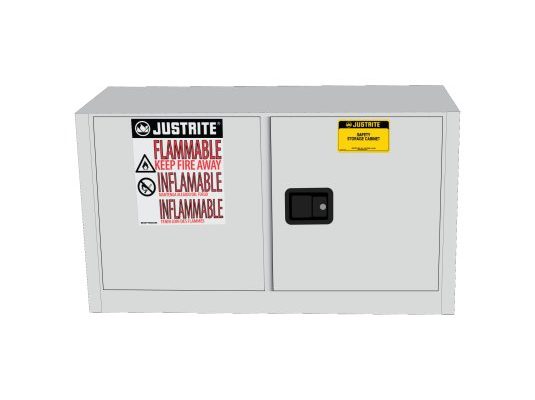 GABINETES IGNIFUGOS JUSTRITE 891725 PIGGYBACK - 17 GALONES - BLANCOS - PUERTAS AUTOMATICAS