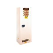 GABINETES 892205 22 Ga PM IGNIFUGOS JUSTRITE Delgados 22 Galones Blancos Puerta Manual