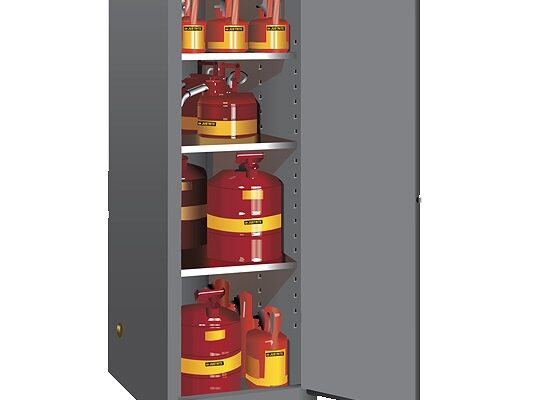 GABINETES IGNIFUGOS JUSTRITE 895403 DELGADOS SLIMLINE PROFUNDOS - 54 GALONES - GRISES - PUERTA MANUAL