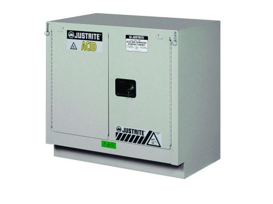 GABINETES IGNIFUGOS PARA CORROSIVOS JUSTRITE 8837242 ChemCor® – PLATA – 23 GALONES – PUERTAS AUTOMATICAS