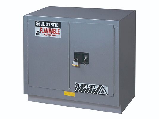 GABINETES IGNIFUGOS PARA LABORATORIOS JUSTRITE 883604 - 23 GALONES - PLATEADOS – 2 PUERTAS MANUALES