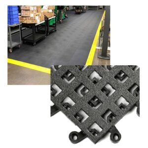 ErgoDeck Baldosa encastrable patrón abierto Pisos Wearwell