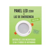 Panel 10 W Led 220 V + Luz emergencia Led 2050LED
