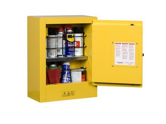 GABINETES IGNIFUGOS Portatiles JUSTRITE 890200 10 lts amarillos