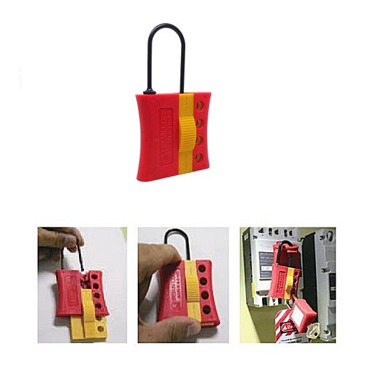 Multiplicador de candados Bloqueador LBS dielectrico 4 candados