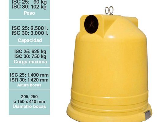 contenedores para residuos tipo iglu circular isc-30-25
