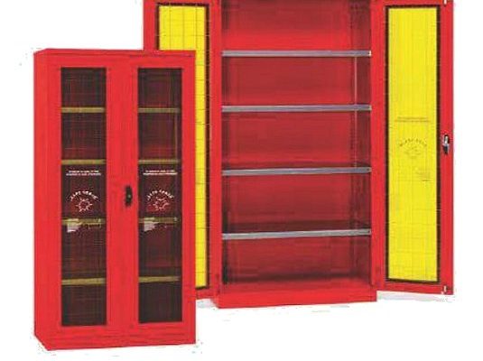 Armarios para EPI y elementos anti-incendio de seguridad con puertas y estantes