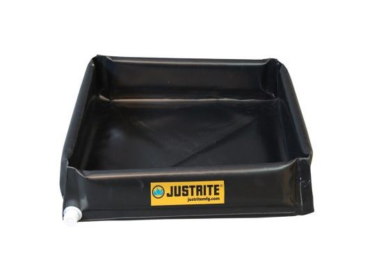 Bandeja flexible 28448 416 lts Mini Berm Flex Tray antiderrames Justrite 1524 x 152 x 1829 mm