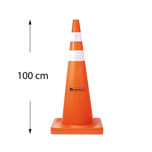 Conos viales 2081-2R Economax Semiflexible 100 cm