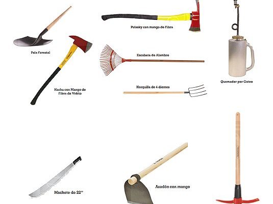 herramientas forestales para bomberos