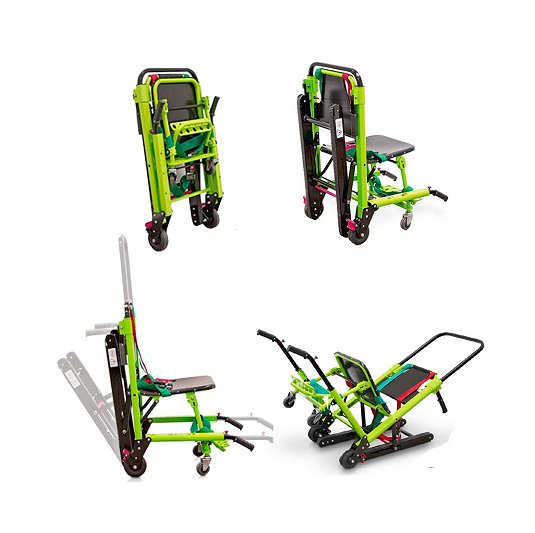 Silla de ruedas para evacuación YDC-5T1 para escaleras con ruedas y Oruga