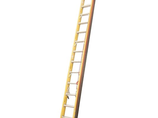 ESCALERAS DE FIBRA DE VIDRIO EXTENSIBLE DIELECTRICAS CON APOYAPOSTE Y CINTURON