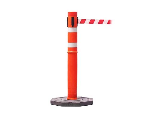 Poste Plastico con Cinta Retractil