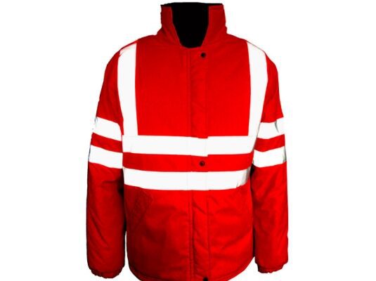 Campera Línea Roja Glow alta visibilidad