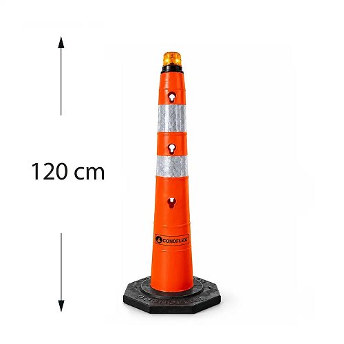 Conos viales 2300 Vencedor FLASH con baliza solar CONOS DE SENIALIZACION VIAL
